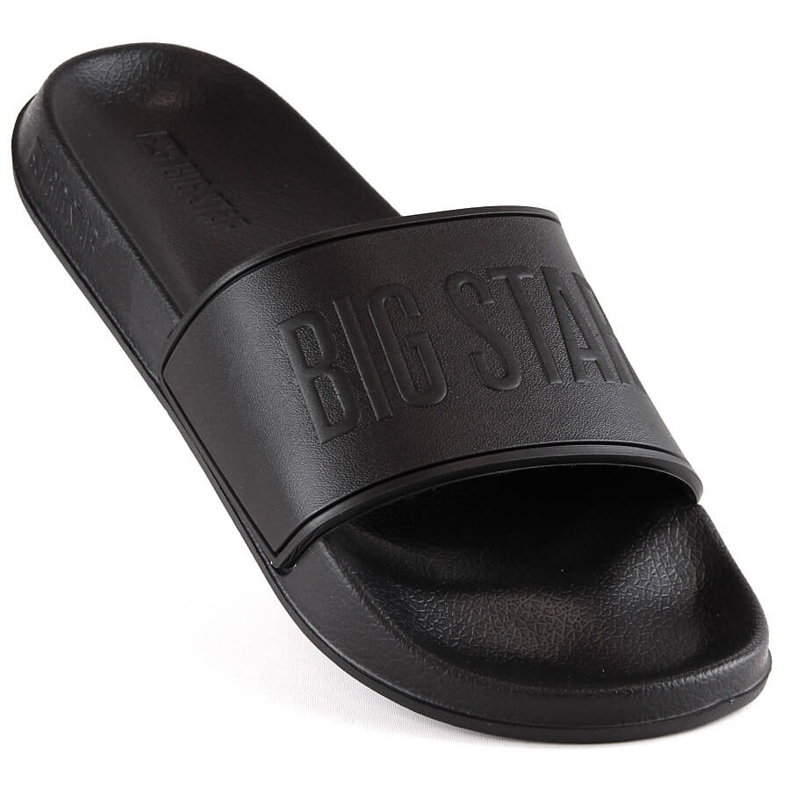 Big Star MM174322 men's black foam pool slippers 1