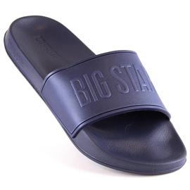 Big Star MM174323 men's foam pool slippers blue 1