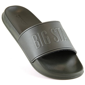 Big Star MM174324 green men's pool slippers 1