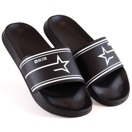Big Star M INT1904A black sports slippers 1