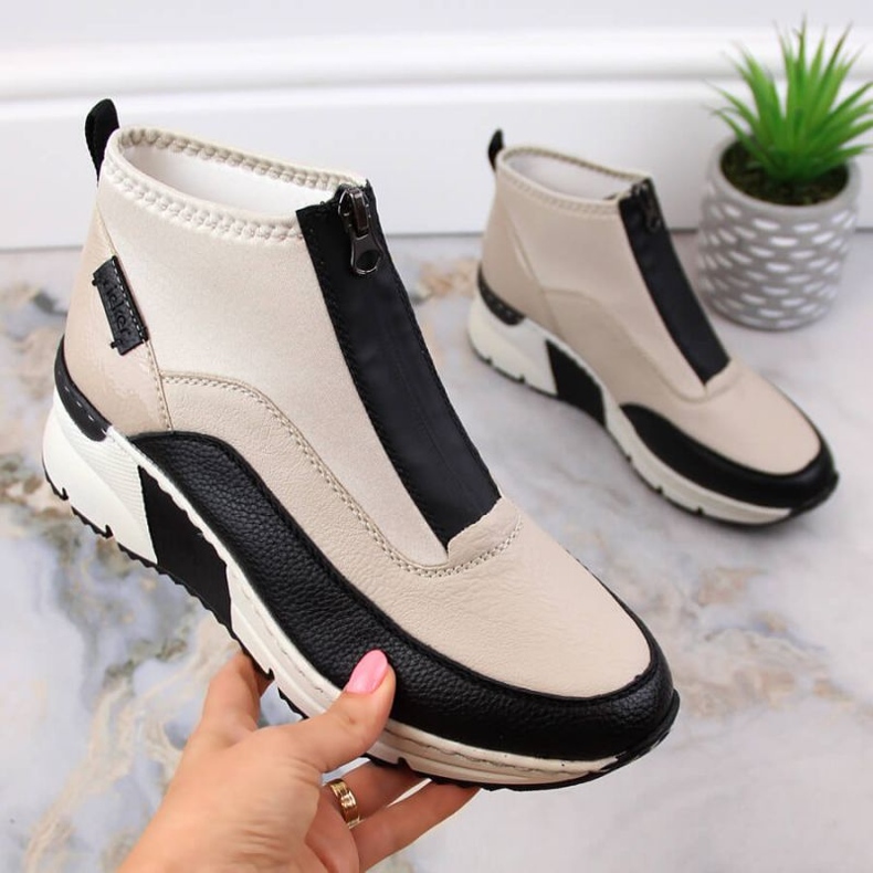Big Star Ankle boots Rieker W RKR608 beige 1