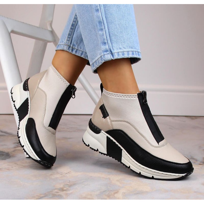 Big Star Ankle boots Rieker W RKR608 beige 2