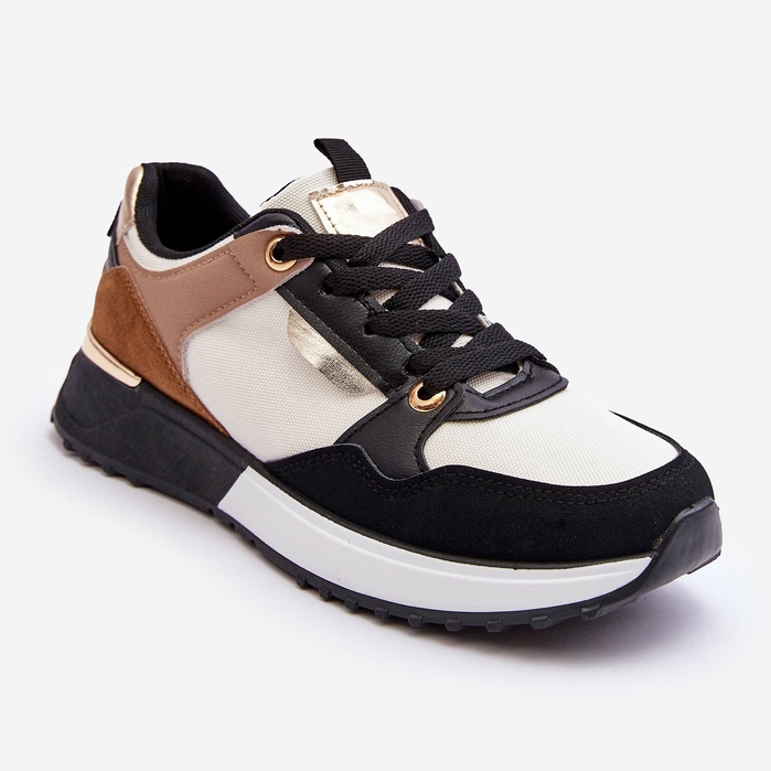 Stylish women's sports shoes Beige and Black Katenia 1 Stylish women's sports shoes Beige and Black Katenia 1