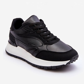 PG1 Women's Platform Sports Shoes Black And White Henley 1