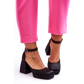 PA1 Fashionable Pumps On Massive Heels Black Sandia 1 PA1 Fashionable Pumps On Massive Heels Black Sandia 1