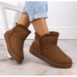 Snow boots for women mukluki brown Big Star KK274620 1