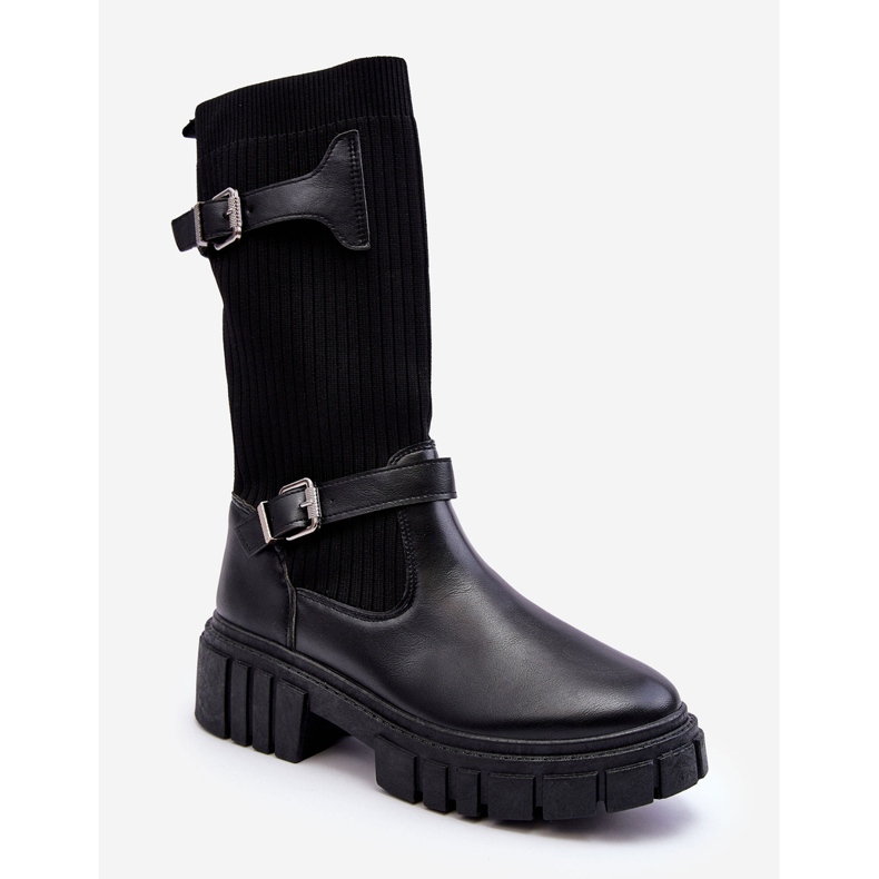 Women's Sock Boots Black Abroze 1 Women's Sock Boots Black Abroze 1