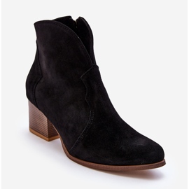 Lewski Shoes Suede Cowboy Boots Leewski EV28 Black 1 Lewski Shoes Suede Cowboy Boots Leewski EV28 Black 1