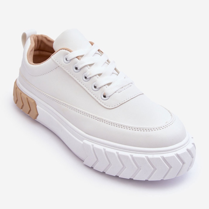 PG1 Classic Platform Sneakers White And Beige Nannzie 1