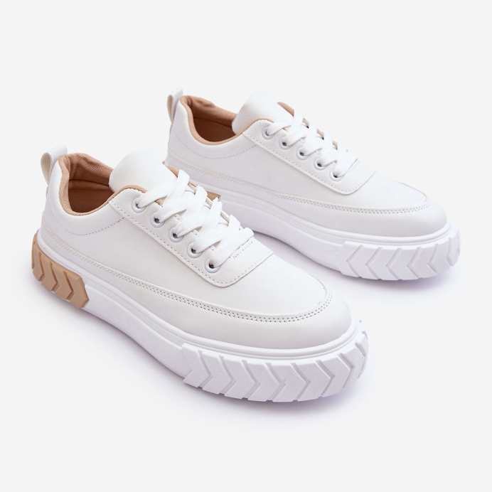 PG1 Classic Platform Sneakers White And Beige Nannzie 2