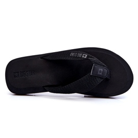 Men's Foam Flip Flops Big Star LL174618 Black 3