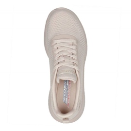 Skechers Memory Foam Bobs Squad Chaos Shoes W 117209 Nude beige 4