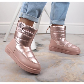 Metallic snow boots Big Star W INT1589C pink 2