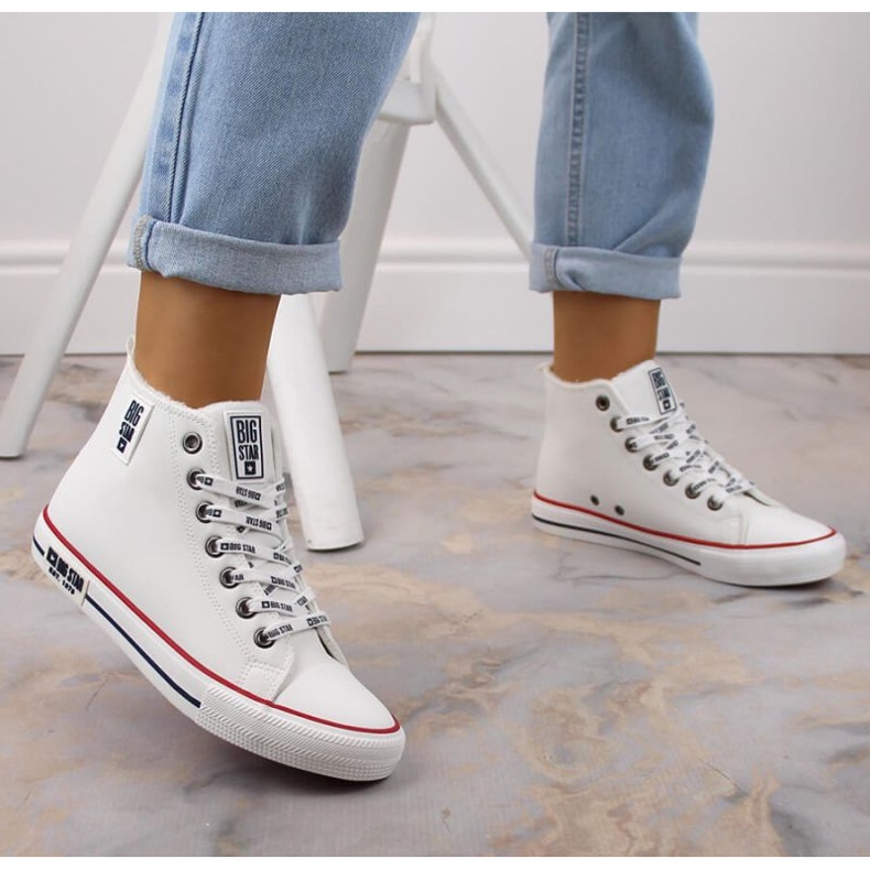 Big Star W INT1898A insulated sneakers white 2