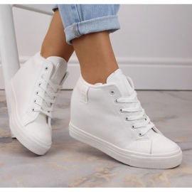 Big Star W INT1899B insulated wedge sneakers white 1