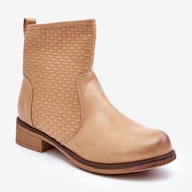 Women's Woven Boots Beige Chilly 1