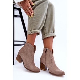 Lewski Shoes Lewski EV28 Suede Cowboy Boots Beige 1 Lewski Shoes Lewski EV28 Suede Cowboy Boots Beige 1
