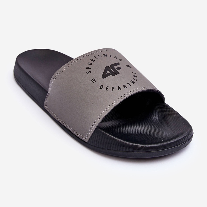 Classic Men's Slippers 4F 4FSS23FFLIM074-25S Gray-Black grey 1