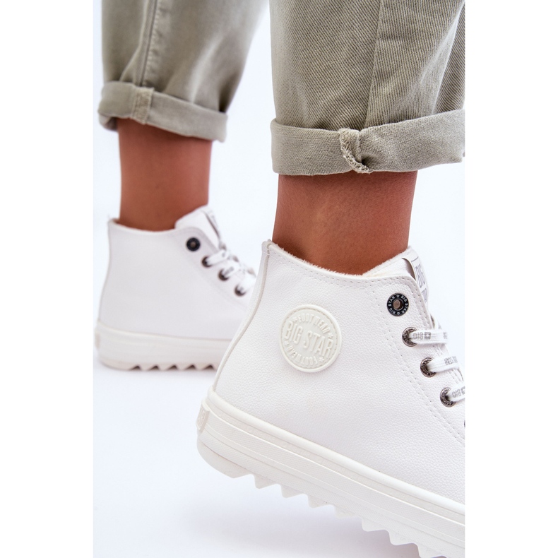 Women's Sneakers Big Star High Warm White GG274108 1
