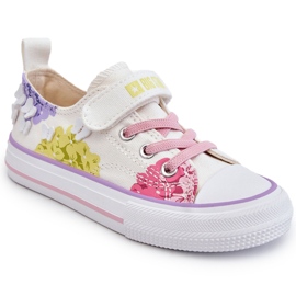 Children's Low Velcro Sneakers Big Star LL374061 White 3
