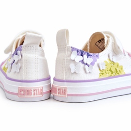 Children's Low Velcro Sneakers Big Star LL374061 White 1