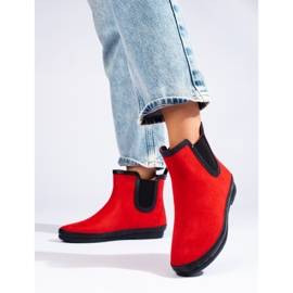 W. Potocki Red insulated suede rubber boots from Potocki 1