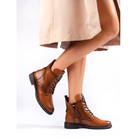 W. Potocki Brown flat boots from Potocki 1