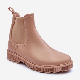 PG3 Women's Matte Helinca Beige Wellingtons 1