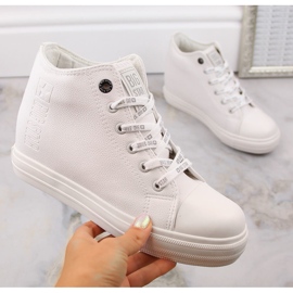 Women's sneakers on the wedge white Big Star EE274128 1