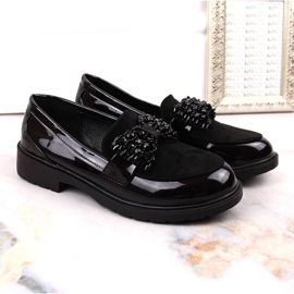 S.Barski Women's loafers lacquered lords with a bow black S. Barski 1