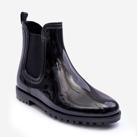 PS1 Women's Classic Rain Boots Chelsea Boots Black Jenifer 1
