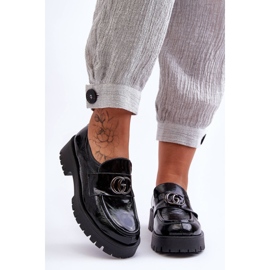 Laura Messi Women's Leather Shoes With Decoration Black Rosefalls 1 Laura Messi Women's Leather Shoes With Decoration Black Rosefalls 1