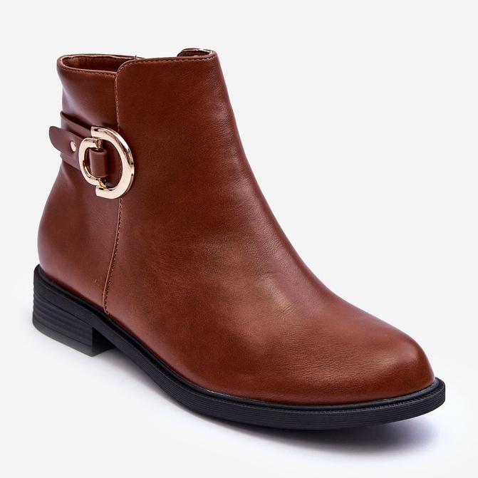 FD1 Flat Boots Brown Meronei 1