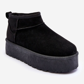 FD1 Suede Snow Boots On Black Corcoran Platform 1
