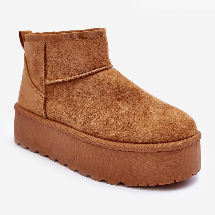 FD1 Suede Snow Boots On Corcoran Brown Platform 1