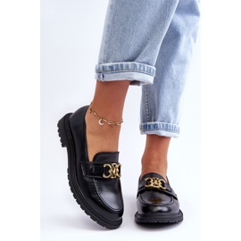 PS1 Women's Flat Heel Loafers Black Sincias 2 PS1 Women's Flat Heel Loafers Black Sincias 2