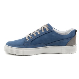 Olivier Shoes Men's Leather Sneakers 950MA blue 1