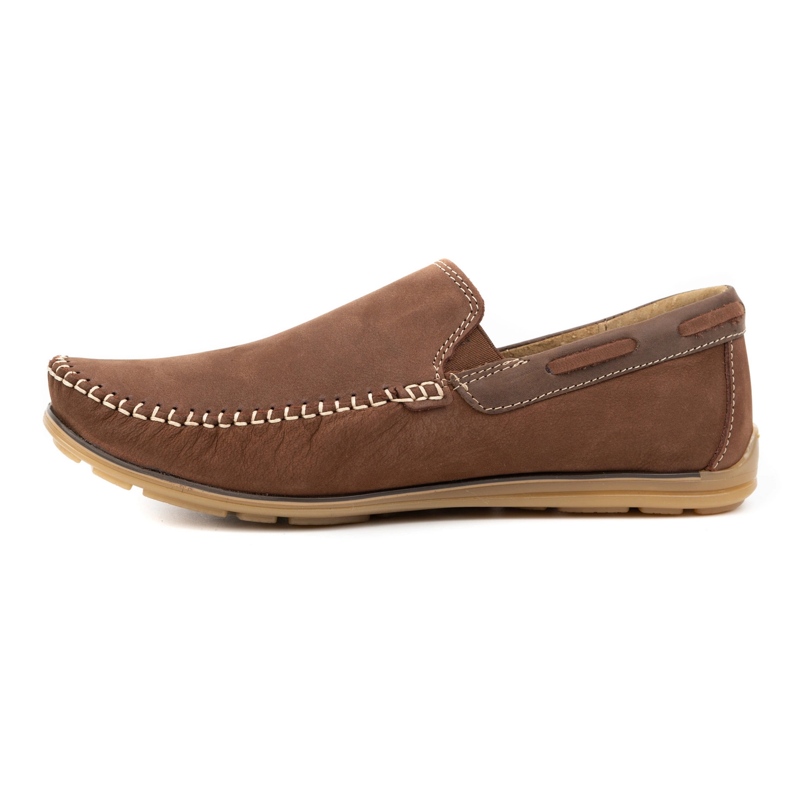 KOMODO Men's leather loafers 920K brown 1