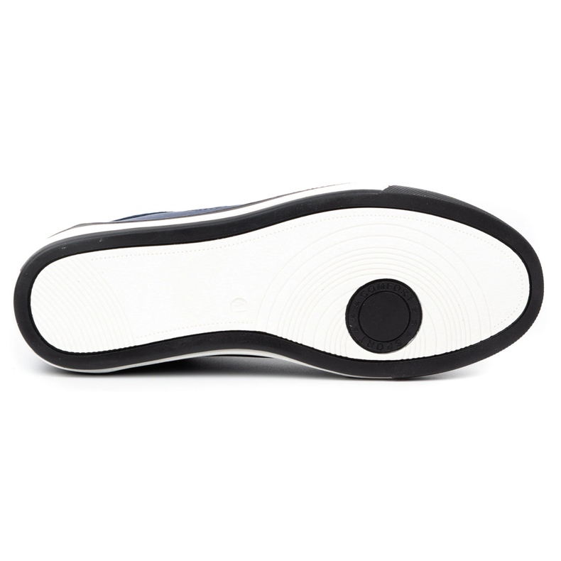 Polbut Men's casual leather shoes 2121/2 navy blue 1