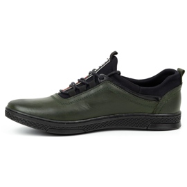 Polbut Men's casual leather shoes K24 green 1 Polbut Men's casual leather shoes K24 green 1