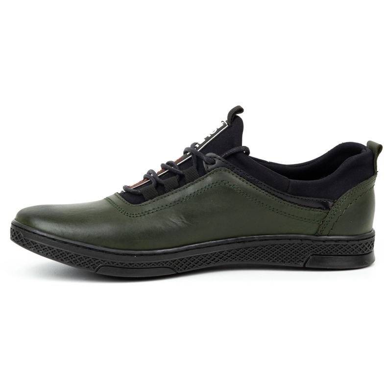 Polbut Men's casual leather shoes K24 green 1 Polbut Men's casual leather shoes K24 green 1