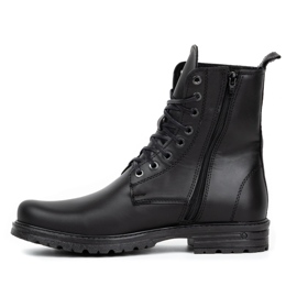 Polbut Polish military men's Chelsea boots 2118ŚW black leather 1