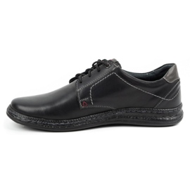 Olivier Men's casual leather shoes 930MA black 1