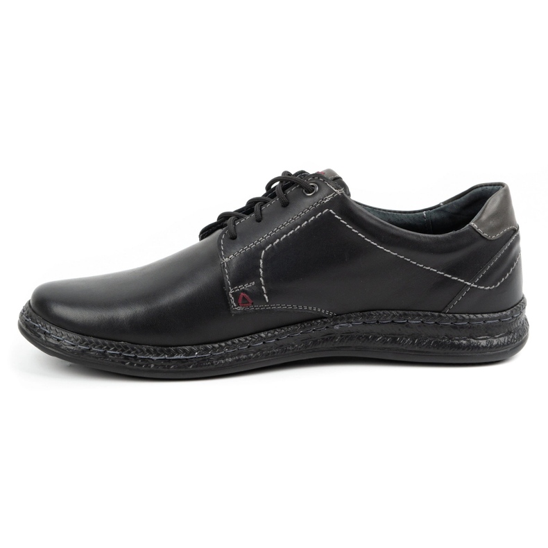 Olivier Men's casual leather shoes 930MA black 1