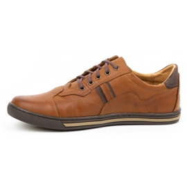 Polbut Men's casual shoes 1801N Ax Camel brown 1