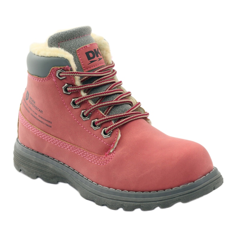 DK Winter hiking boots with a zipper 75009 pink 1 DK Winter hiking boots with a zipper 75009 pink 1