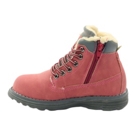DK Winter hiking boots with a zipper 75009 pink 2