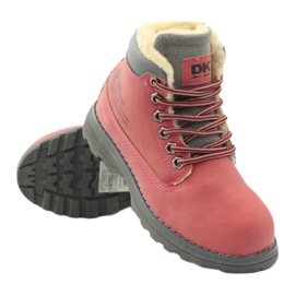 DK Winter hiking boots with a zipper 75009 pink 3