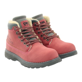 DK Winter hiking boots with a zipper 75009 pink 4 DK Winter hiking boots with a zipper 75009 pink 4