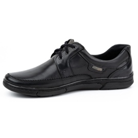 Olivier Men's lace-up leather shoes 60K black 1